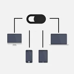 Kamera takaró: Tech- Protect Cam Fit+ - öntapadós kamera takaró, fekete (3db)-1