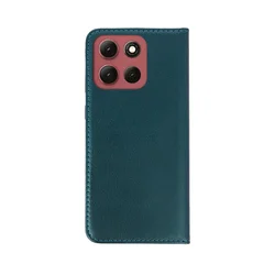 Telefontok Motorola Moto G56 5G - Smart Magnetic - zöld szilikon keretes mágneses könyvtok ﻿-2