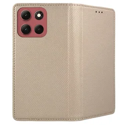 Telefontok Motorola Edge 60 5G - arany mágneses szilikon keretes könyvtok-2