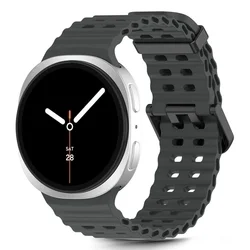 Samsung Galaxy Watch 8 / Classic (40 / 44 / 46 mm) - Tech- Protect IconBand Pro - fekete szilikon szíj-1