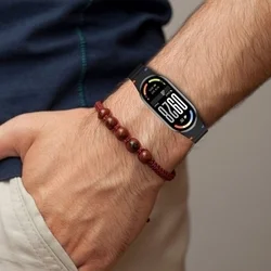 Xiaomi Smart Band 8 / 9 / 10 / NFC - TECH-PROTECT Sport - fekete szilikon szíj-3