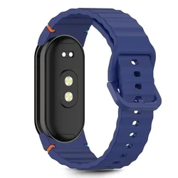 Xiaomi Smart Band 8 / 9 / 10 / NFC - TECH-PROTECT Sport - kék szilikon szíj-1