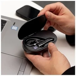 Maxlife MXBH-01 - fekete bluetooth headset, töltő tokkal-5