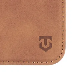 Telefontok Samsung Galaxy A17 5G - Tactical Xproof világosbarna szilikon keretes mágneses könyvtok-2