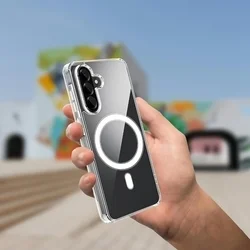 Telefontok Samsung Galaxy A17 5G - Clear Mag Cover - MagSafe kompatibilis átlátszó hátlap tok-2