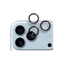 iPhone 17 Pro - kamera üvegfólia fekete kerettel-1