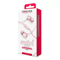 Headset: Forever MSE-100 - rosegold stereo headset-1