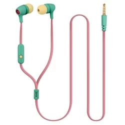 Headset: Forever JSE-200 - pink-zöld stereo headset-1