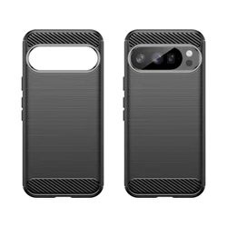 Telefontok Google Pixel 10 Pro - Carbon Fiber - fekete szilikon hátlap tok-1