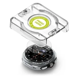 Okosóra üvegfólia - Ringke Tempered Glass Pro - Samsung Galaxy Watch 8 Classic (46 mm) okosórához (2 db) + felhelyezést segítő-1