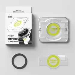 Okosóra üvegfólia - Ringke Tempered Glass Pro - Samsung Galaxy Watch 8 Classic (46 mm) okosórához (2 db) + felhelyezést segítő-5