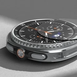 Okosóra üvegfólia - Ringke Tempered Glass Pro - Samsung Galaxy Watch 8 Classic (46 mm) okosórához (2 db) + felhelyezést segítő-3