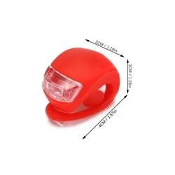 Biciklis kiegészítő: Kerékpár első/hátsó lámpa, fehér és piros fényű-1