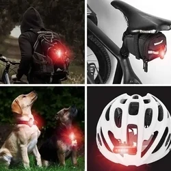 Biciklis kiegészítő: Kerékpár LED-es hátsó lámpa, piros fényű, újratölthető-4