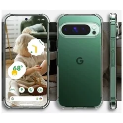 Telefontok Google Pixel 10 Pro - ütésálló átlátszó hátlap tok-1