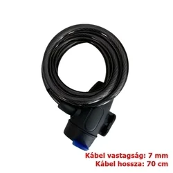 Biciklis kiegészítő Univerzális, bicikli zár, kulcsos-4