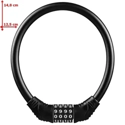 Biciklis kiegészítő Univerzális, bicikli zár, számzáras-1