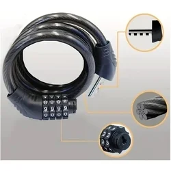 Biciklis kiegészítő Univerzális, bicikli spirálzár, számzáras, zöld-2