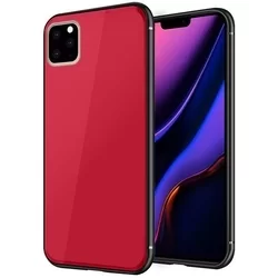 Telefontok iPhone 11 Pro Max - Forcell piros üveg hátlaptok-1