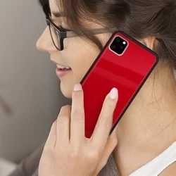 Telefontok iPhone 11 Pro Max - Forcell piros üveg hátlaptok-2