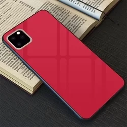 Telefontok iPhone 11 Pro Max - Forcell piros üveg hátlaptok-3