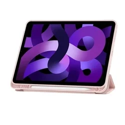 Tablettok iPad Air 4 (2020, 10,9 coll) - pink smart case ceruza tartóval-2