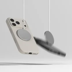 Telefontok iPhone 17 Pro - RINGKE Silicone Magnetic Magsafe - bézs hátlap tok-6