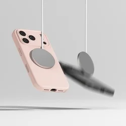 Telefontok iPhone 17 Pro - RINGKE Silicone Magnetic Magsafe - púder pink hátlap tok-7