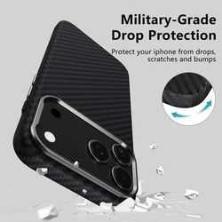 Telefontok iPhone 17 Pro Max - Carbon MagSafe kompatibilis fekete/ezüst szilikon hátlap tok-2