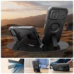 Telefontok iPhone 17 - Tech- Protect Kevlar Pro - átlátszó előlap + plexi fekete hátlapi 360°-os tok, kitámasztható-7