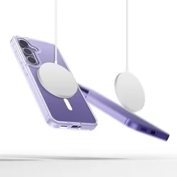 Telefontok Samsung Galaxy S25 FE - MagSafe kompatibilis átlátszó hátlap tok-1