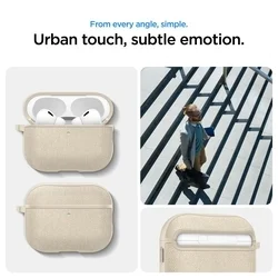 Apple AirPods Pro 3 - Spigen Urban Fit bézs tok-5