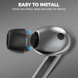 Samsung Galaxy Buds 3 Pro: TECH-PROTECT - fülhallgató gumiharang 3 pár szilikon, szürke-2