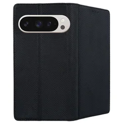 Telefontok Google Pixel 10 - fekete mágneses szilikon keretes könyvtok ﻿-2