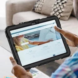 Samsung Galaxy Tab S10 Lite 10,9 coll Tablettok (SM-X400, SM-X406) - SOLID360 ütésálló, kitámasztható, fekete tablet tok-6