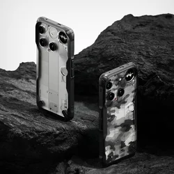 Telefontok Nothing Phone (3) - Ringke Fusion X terepmintás hátlap tok-1