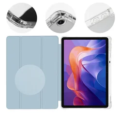 Tablettok Xiaomi Redmi Pad 2 (11 coll) - égkék smart case, ceruza tartóval-1