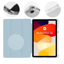 Tablettok Xiaomi Redmi Pad SE (11 coll) - égkék smart case, ceruza tartóval-1