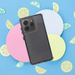 Telefontok Xiaomi Redmi 15C - Matrix Clear - fekete / átlátszó hátlap tok-3