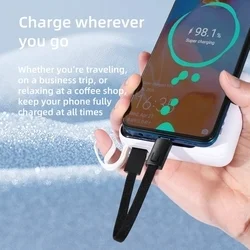 Kábel Tech- Protect Ultraboost DNA - Type-C / Type-C (USB-C) fekete kábel karabinerrel - 17 cm, 60W ﻿-3