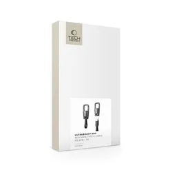 Kábel Tech- Protect Ultraboost DNA - Type-C / Type-C (USB-C) fekete kábel karabinerrel - 17 cm, 60W ﻿-6