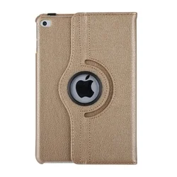 Tablettok iPad Mini 4 (2015) / Mini 5 (2019) - arany fordítható műbőr tablet tok-2