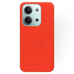 Telefontok Xiaomi Redmi 15C - piros szilikon hátlap tok-2