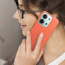 Telefontok Xiaomi Poco C85 - piros szilikon hátlap tok-3