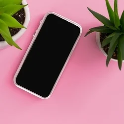 Telefontok Samsung Galaxy S25 FE - ELECTRO MAG - MagSafe kompatibilis átlátszó/rose gold hátlap tok-2