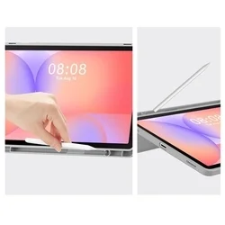 Samsung Galaxy Tab S9 11 coll Tablettok (SM-X710, SM-X716) - szürke smart case, ceruzatartóval-5