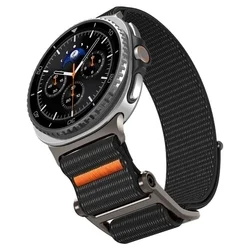 Samsung Galaxy Watch 8 / Classic (40 / 44 / 46 mm) - Spigen Durapro Flex - fekete szövet szíj-4