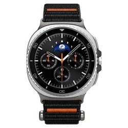 Samsung Galaxy Watch 8 / Classic (40 / 44 / 46 mm) - Spigen Durapro Flex - fekete szövet szíj-2