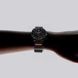 Samsung Galaxy Watch 8 / Classic (40 / 44 / 46 mm) - Spigen Durapro Flex - fekete szövet szíj-11