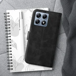 Telefontok Xiaomi 15T 5G - Forcell Tender fekete ráhajtófüles könyvtok-8